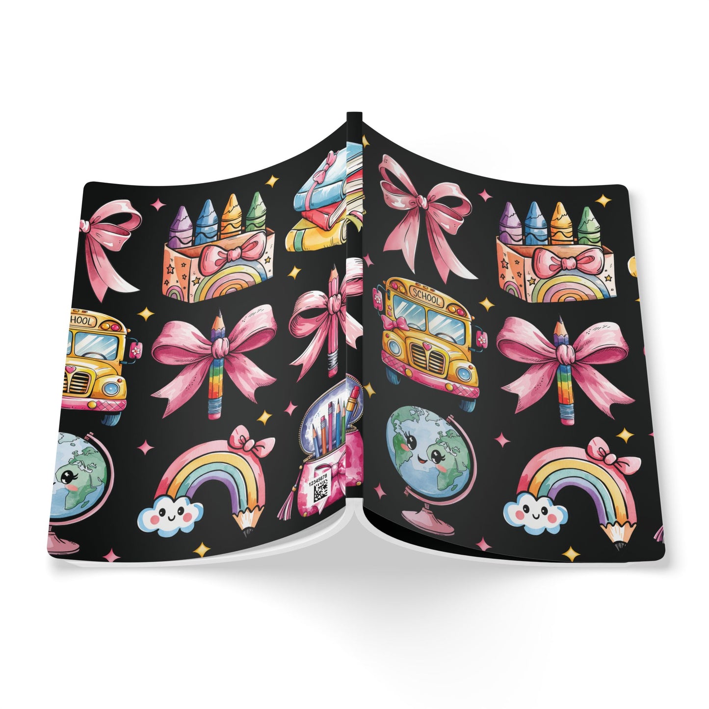 Teacher Pink Bows Softcover Journal (50 or 100 sheets)