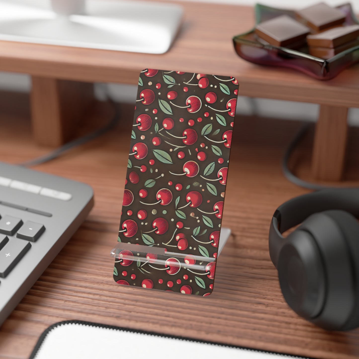 Chocolate & Cherries Mobile Display Stand for Smartphones