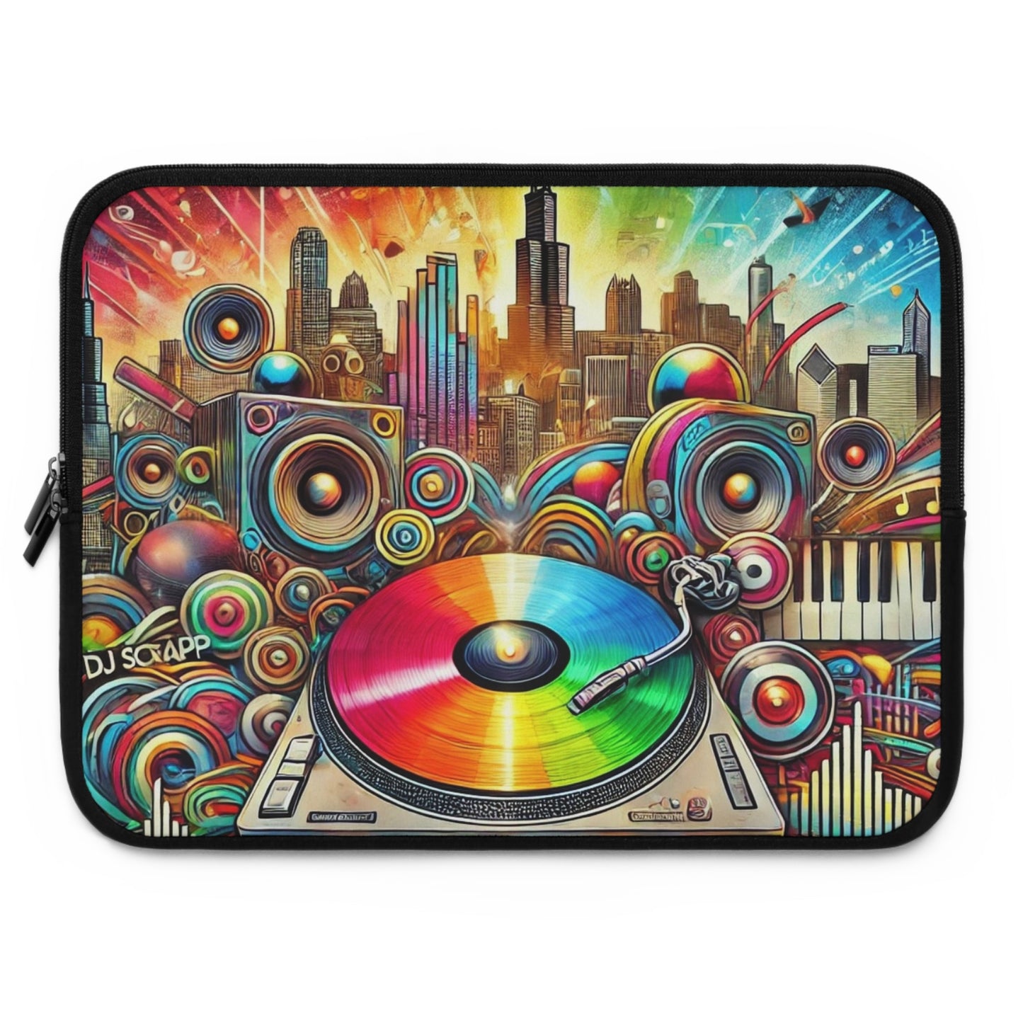 Chicago DJ Life Laptop Sleeve 7" to 17"