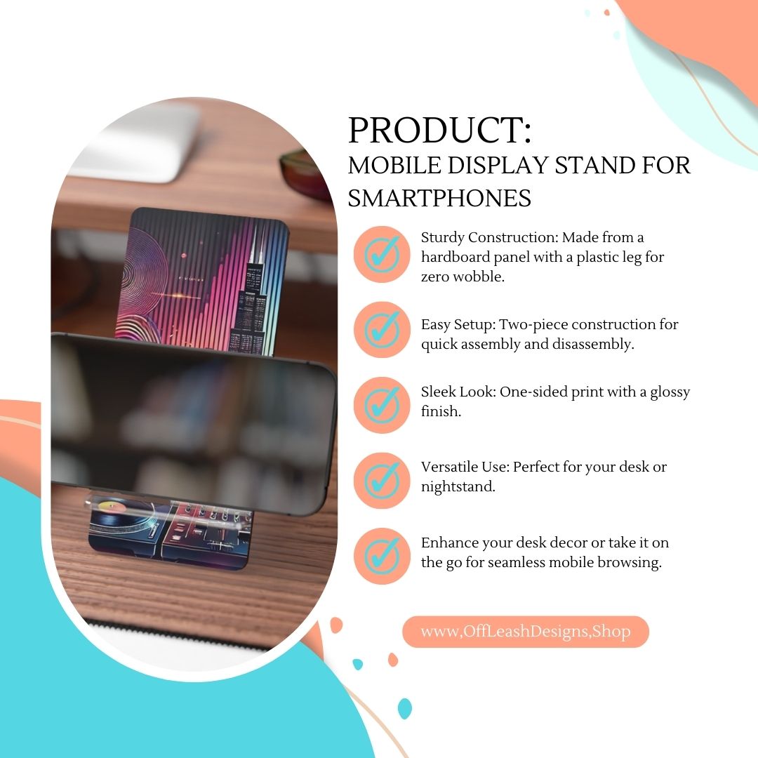 Mexican Flowers Mobile Display Stand for Smartphones