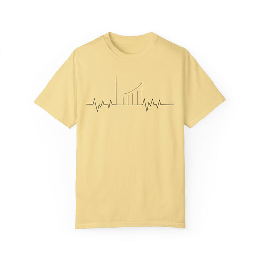 Accounting Heartbeat - Unisex Garment-Dyed T-shirt