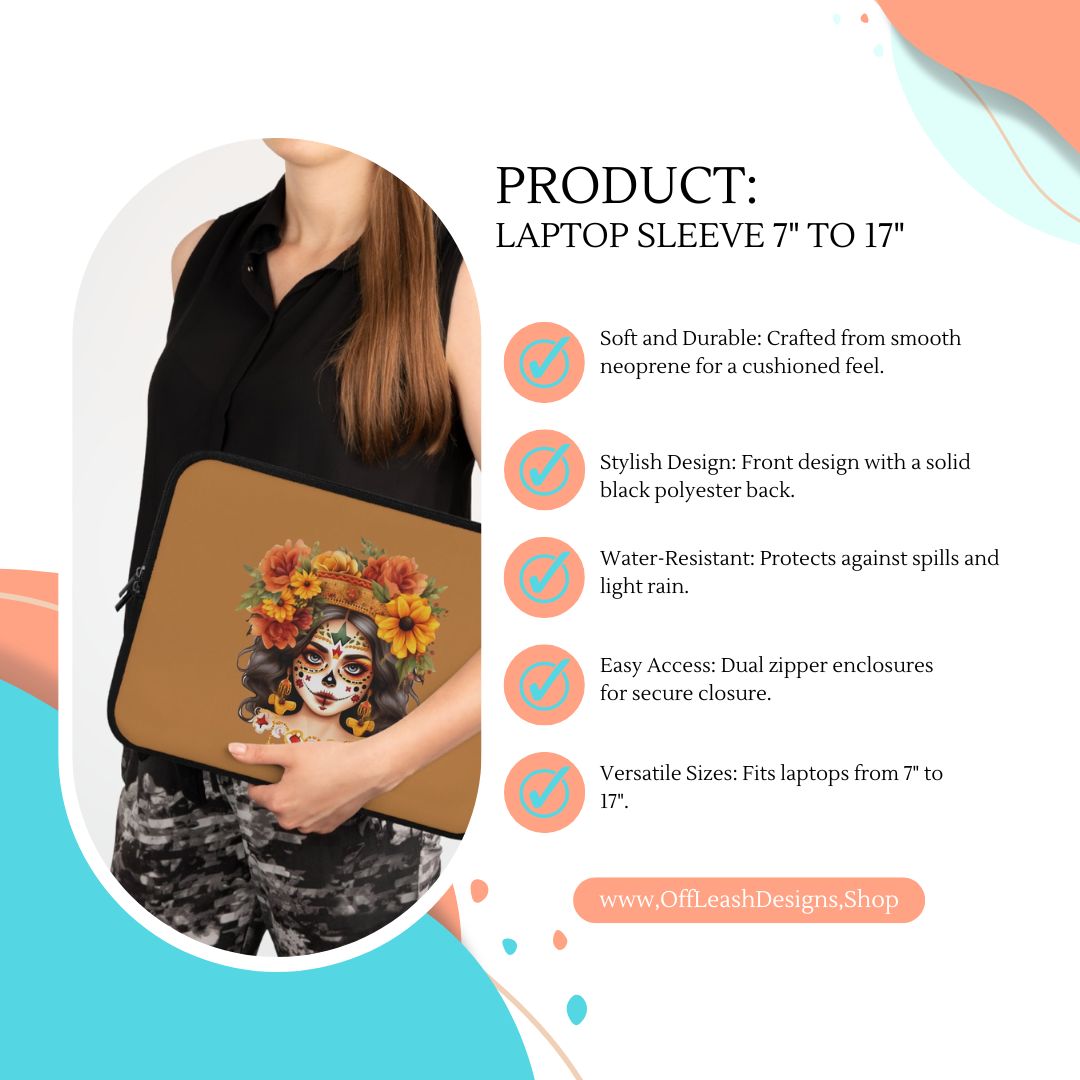 Puffy Concha Laptop Sleeve 7" to 17"