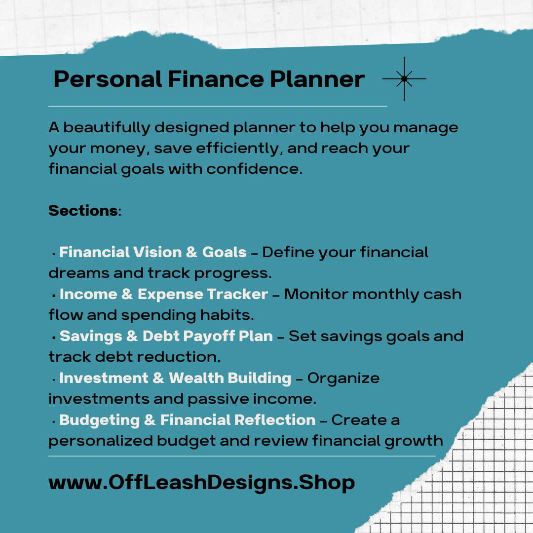 Personal Finance Planner specifics