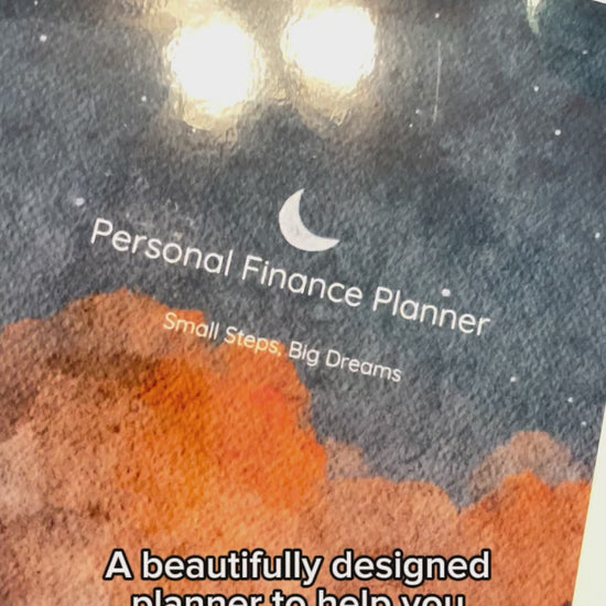 Personal Finance Planner - Blue Color (English)..