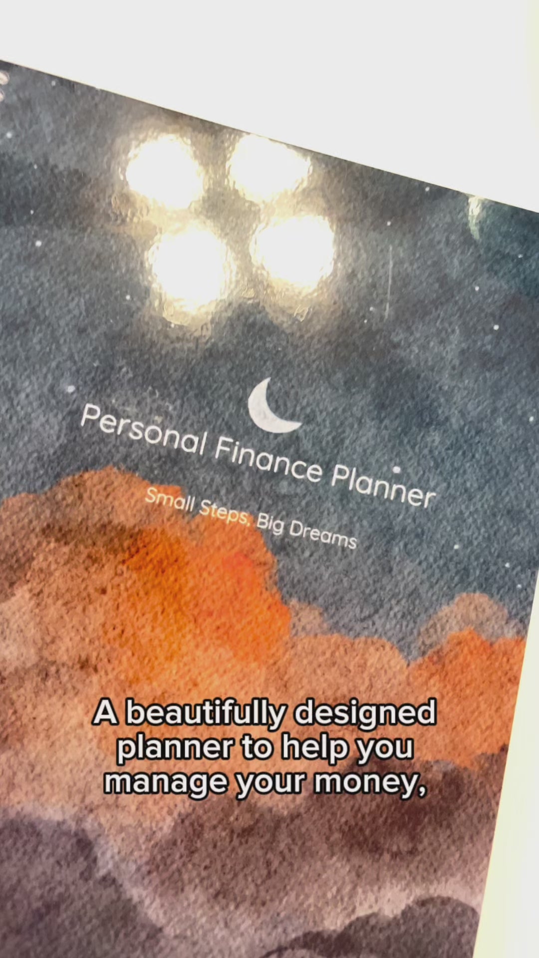 Personal Finance Planner - Blue Color (English)..